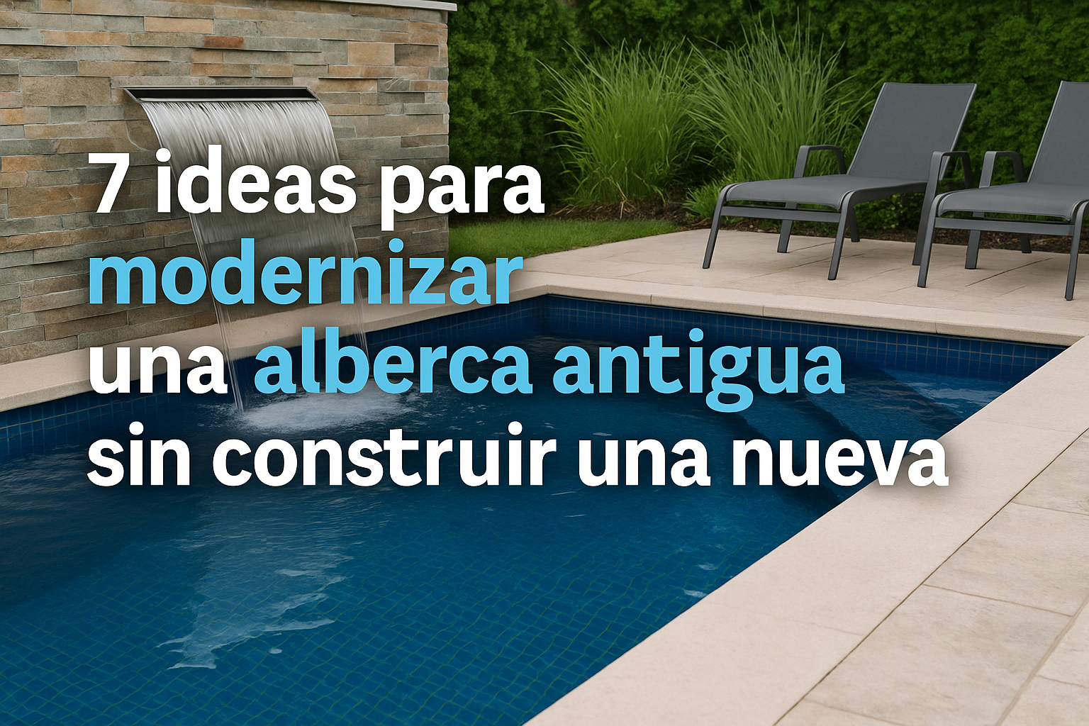 7 ideas para modernizar una alberca antigua sin construir una nueva